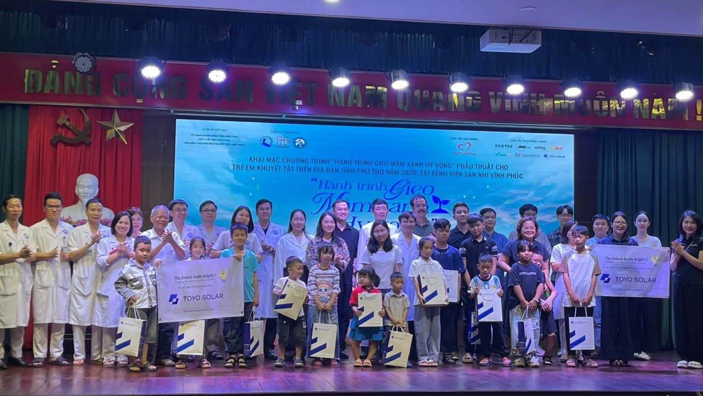 Chương trình khám, hội chẩn, phẫu thuật cho trẻ em khuyết tật có hoàn cảnh khó khăn đợt 2 năm 2026 tại Bệnh viện Sản Nhi...