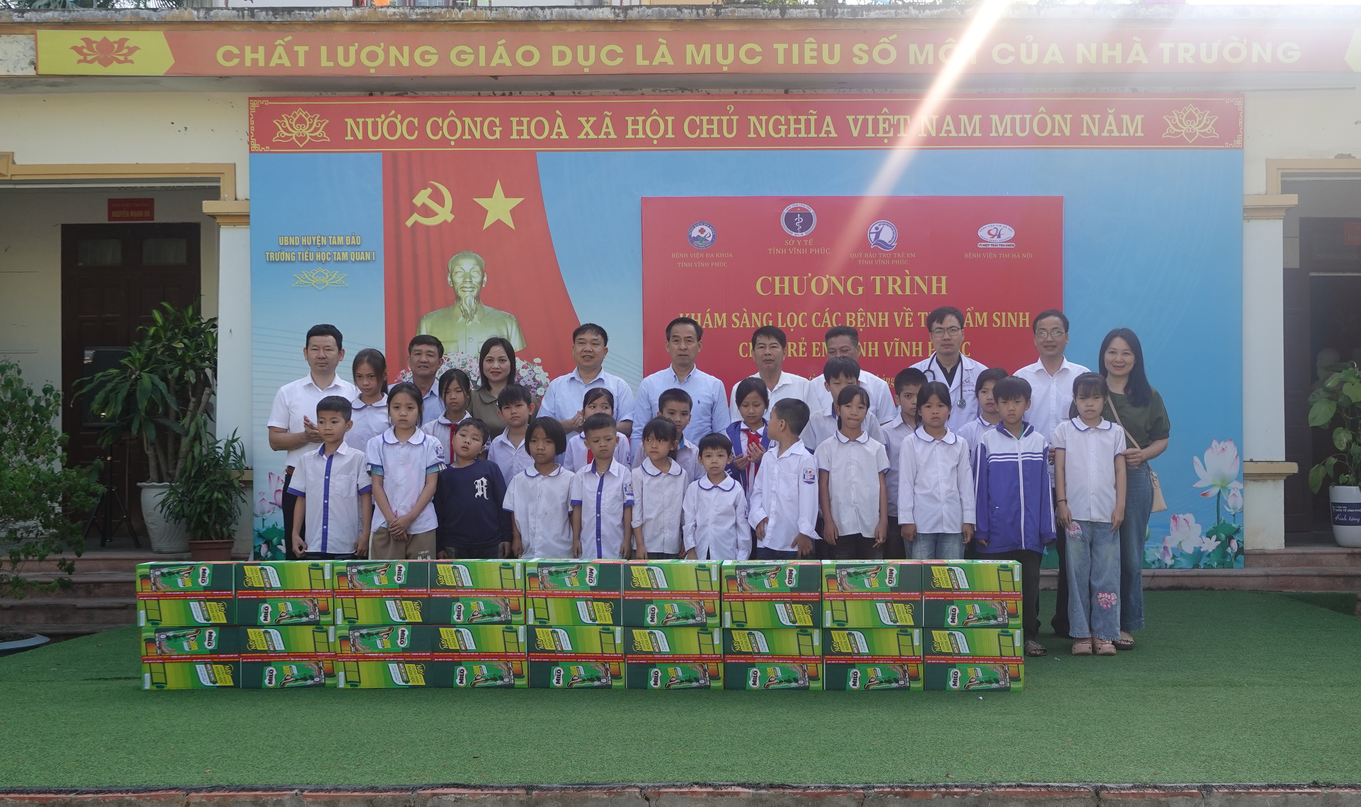 Gần 13 nghìn trẻ em huyện Tam Đảo được khám, sàng lọc miễn phí tim bẩm sinh đợt 2
